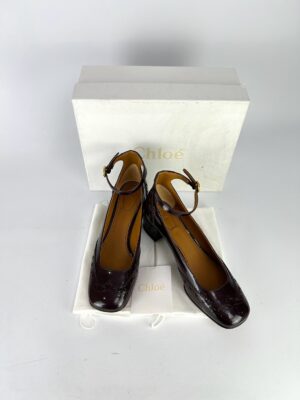 Chloe Perry Patent Leather Mary Jane Pumps