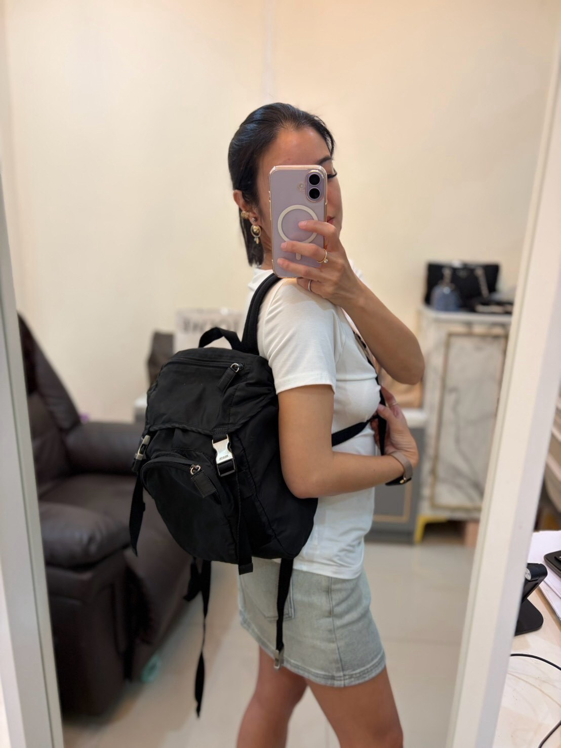 Prada Backpack Nylon Bag - Image 2