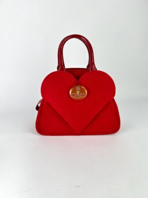 Vivienne Westwood Heart Felt Tote Hand bag
