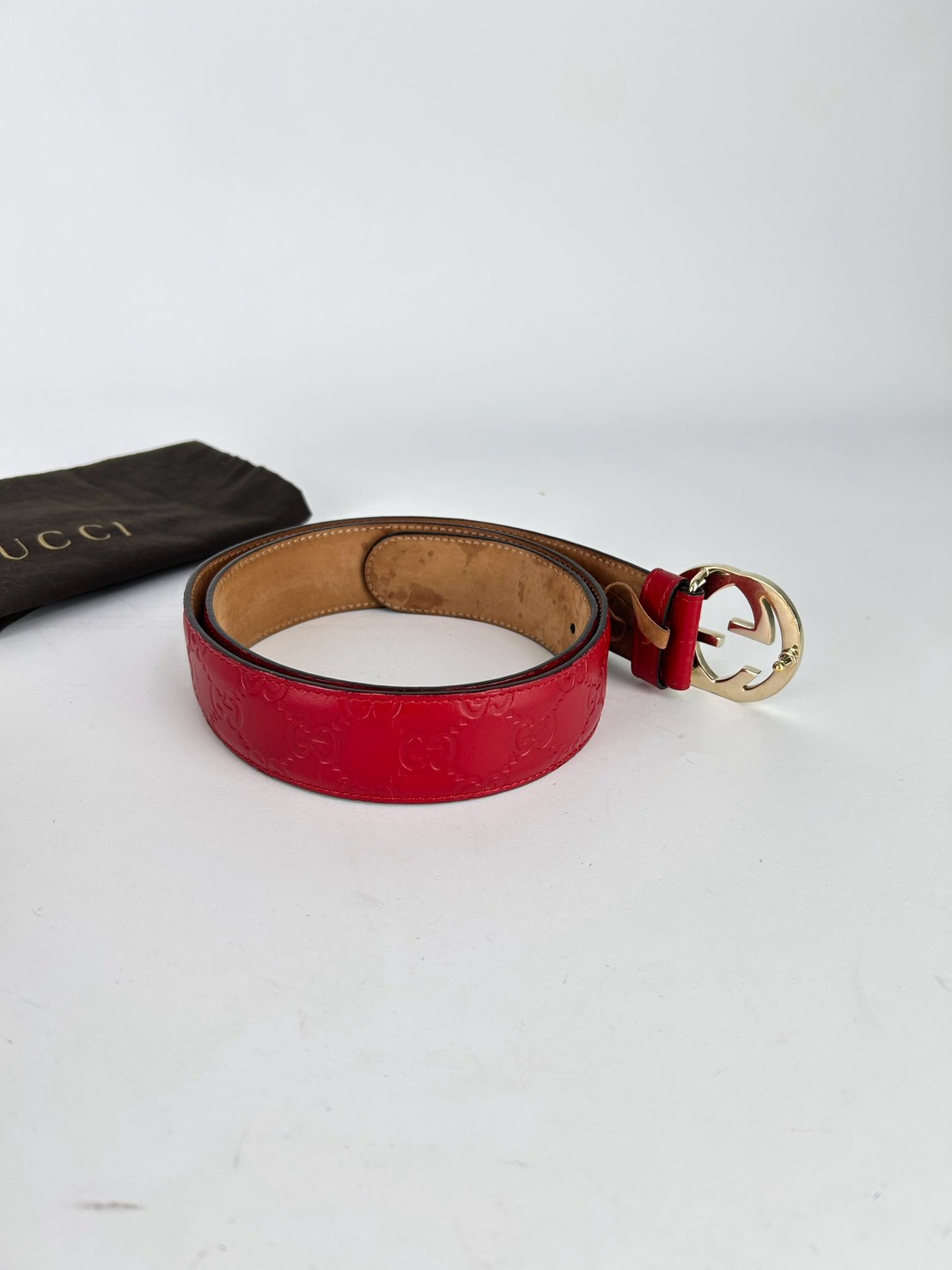 Gucci Signature Leather Belt - Image 4