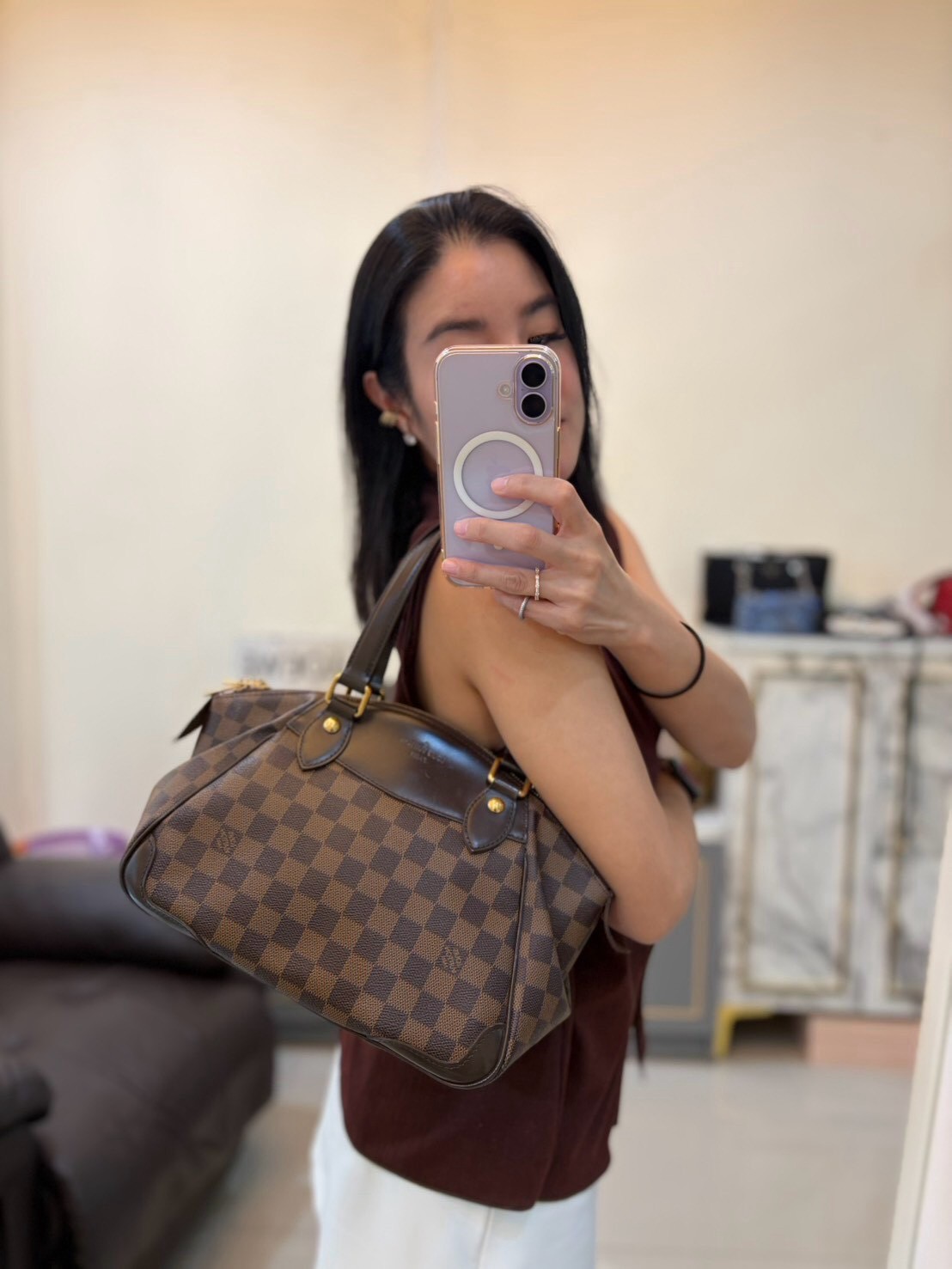 LouisVuitton Damier Verona Pm Shoulder bag Y2010 - Image 2