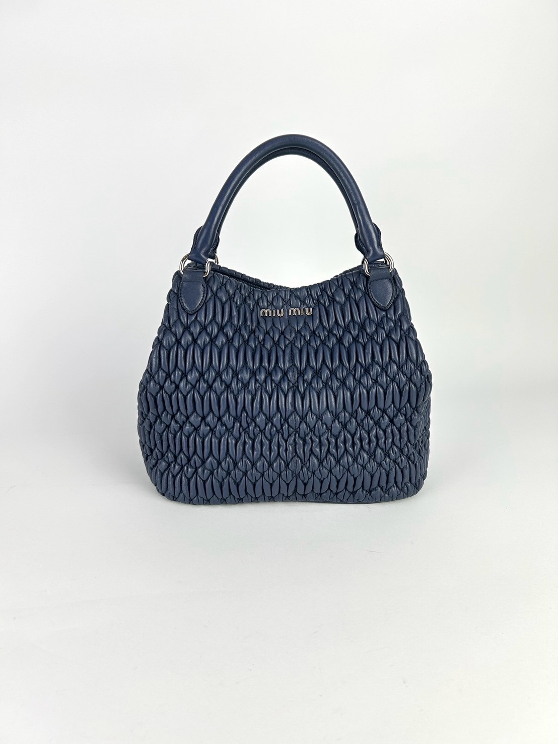 Miumiu Matelasse Nappa Crystal Satchel Tote bag - Image 3