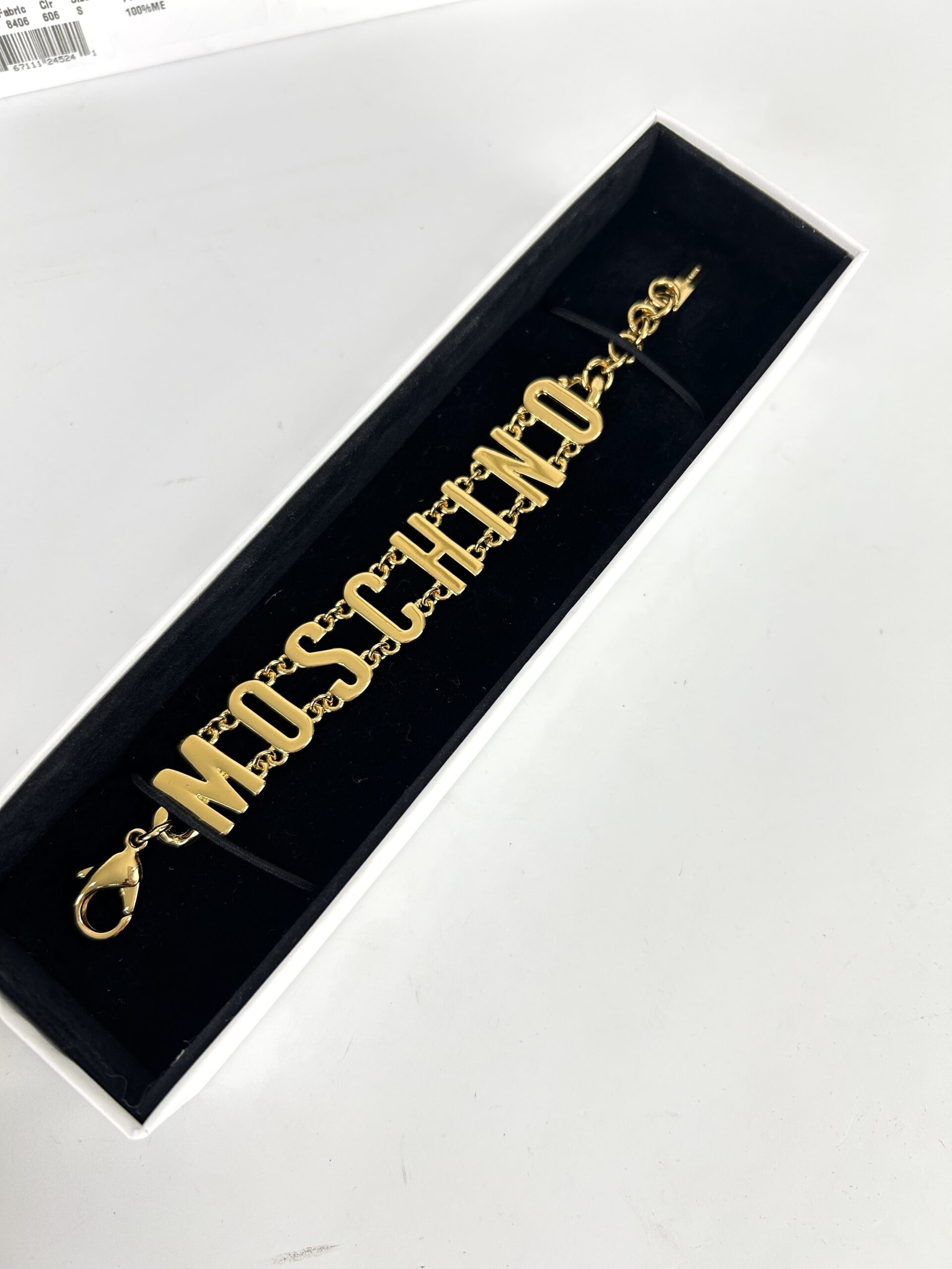 Moschino Logo Lettering Chain Bracelet - Image 2