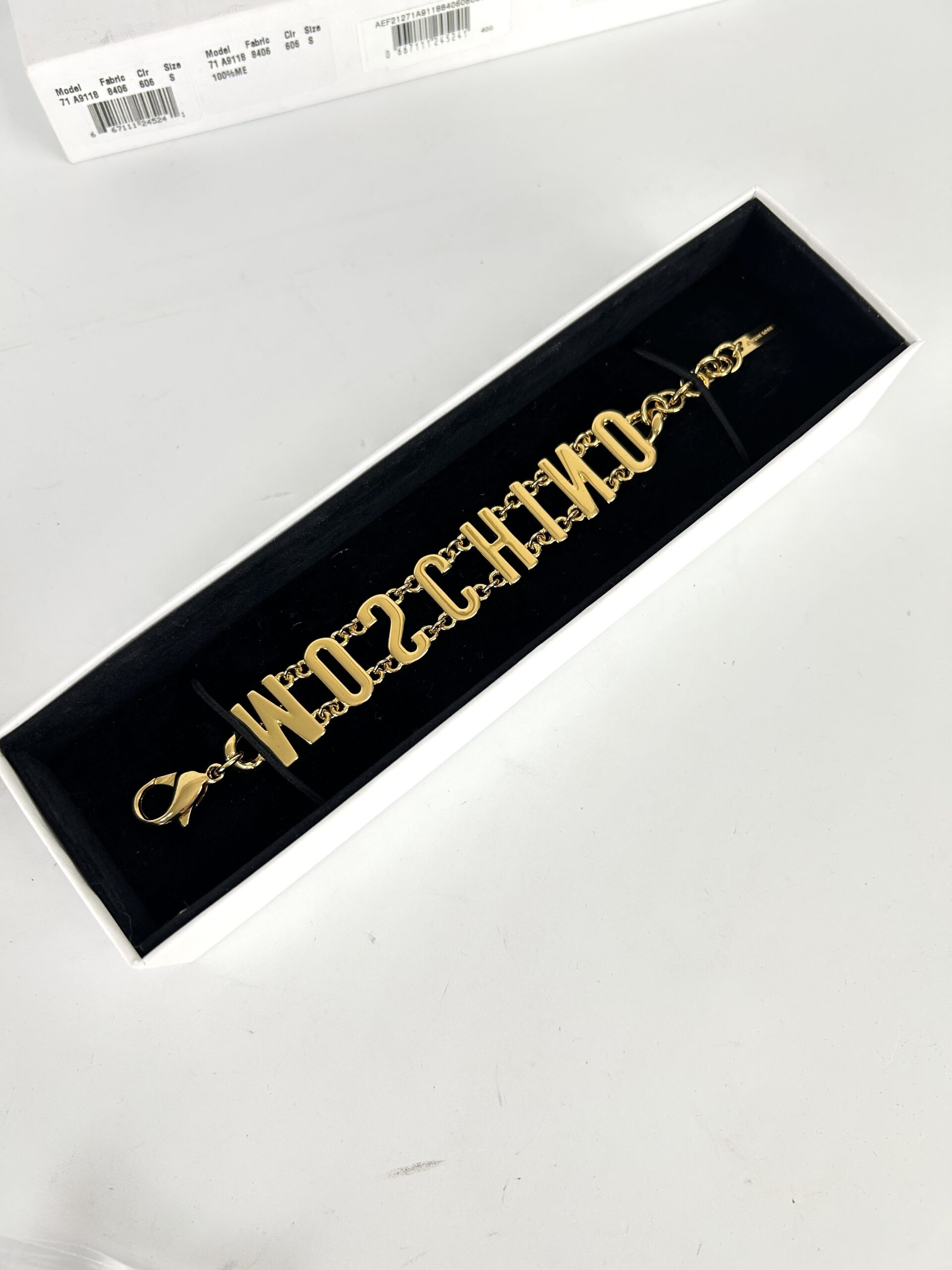 Moschino Logo Lettering Chain Bracelet - Image 3