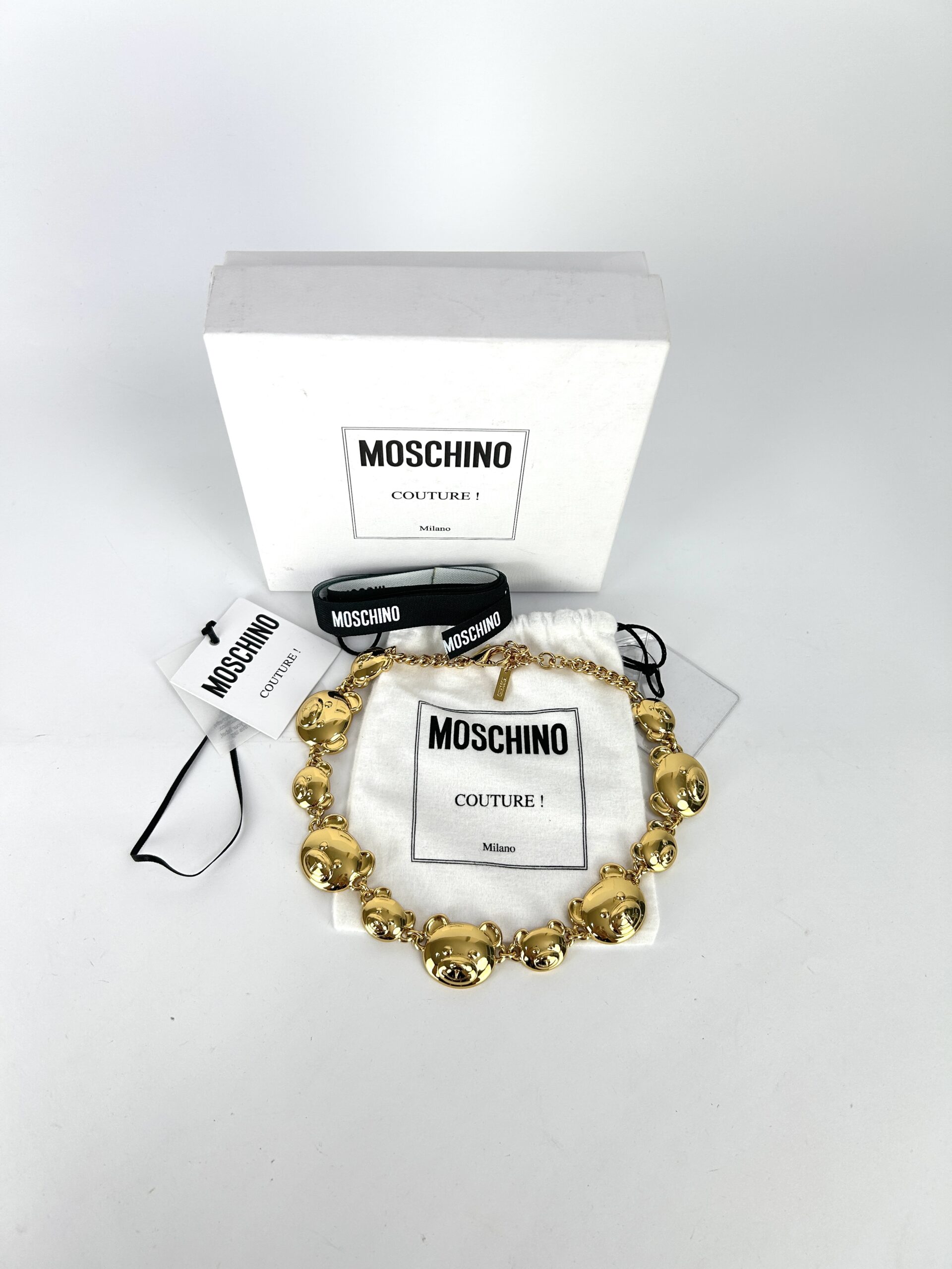 Moschino Bijoux Bear Collar Necklace