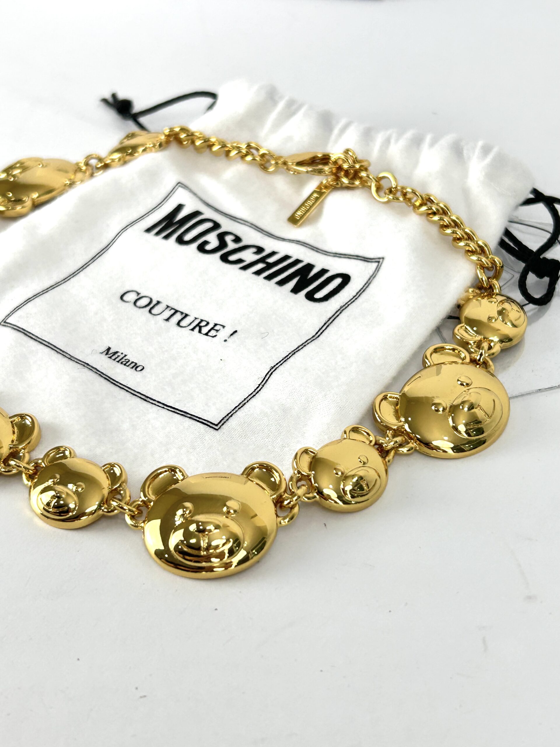 Moschino Bijoux Bear Collar Necklace - Image 3