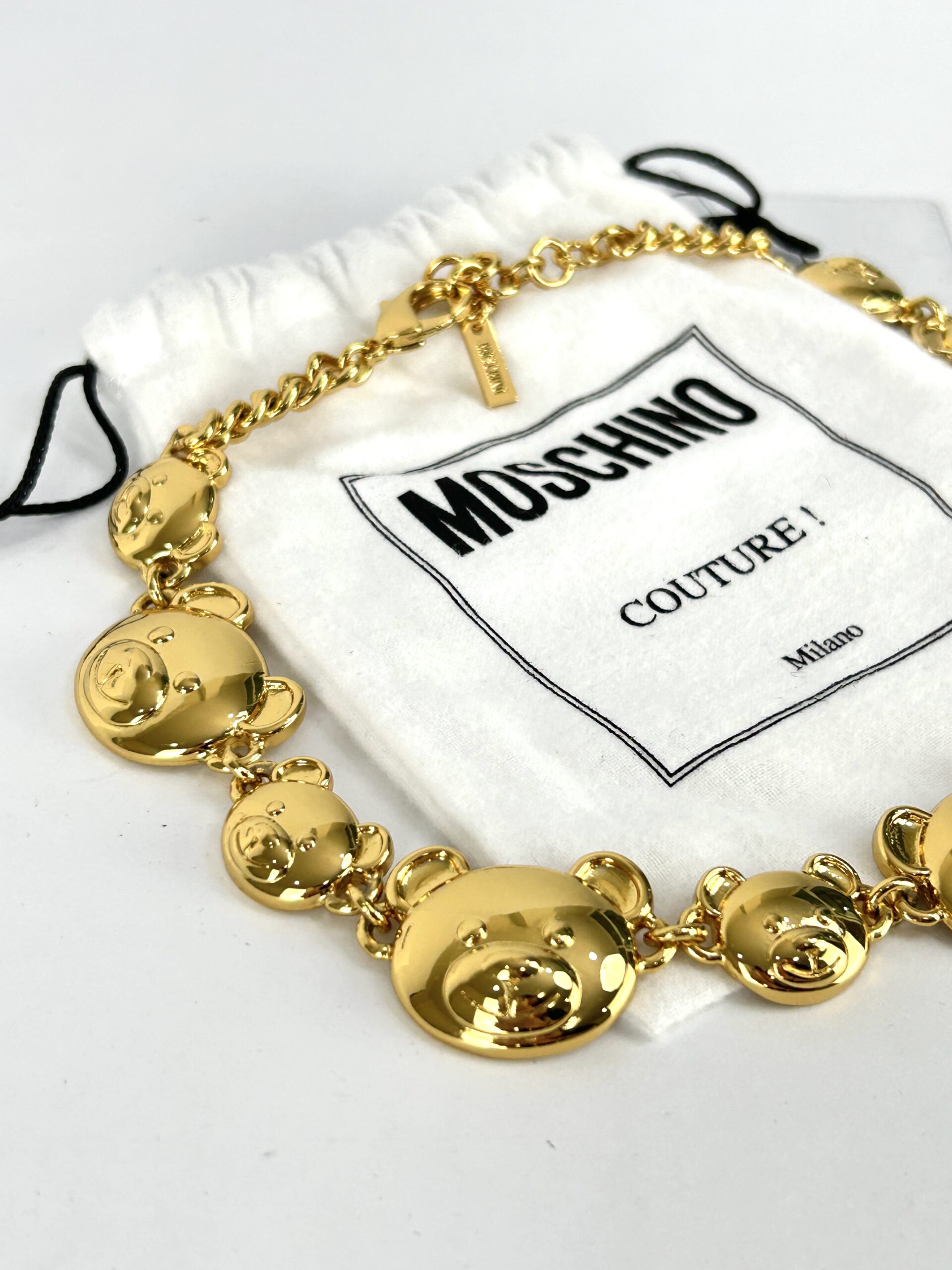 Moschino Bijoux Bear Collar Necklace - Image 4
