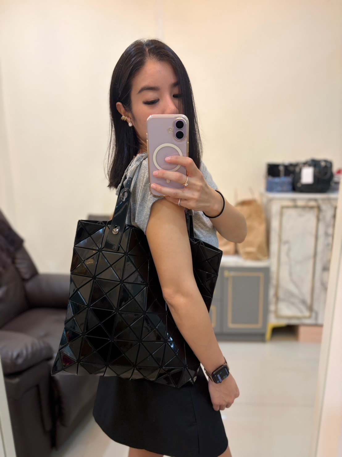 Bao Bao Issey Miyake 6x6 Lucent Tote bag Y2018 - Image 2
