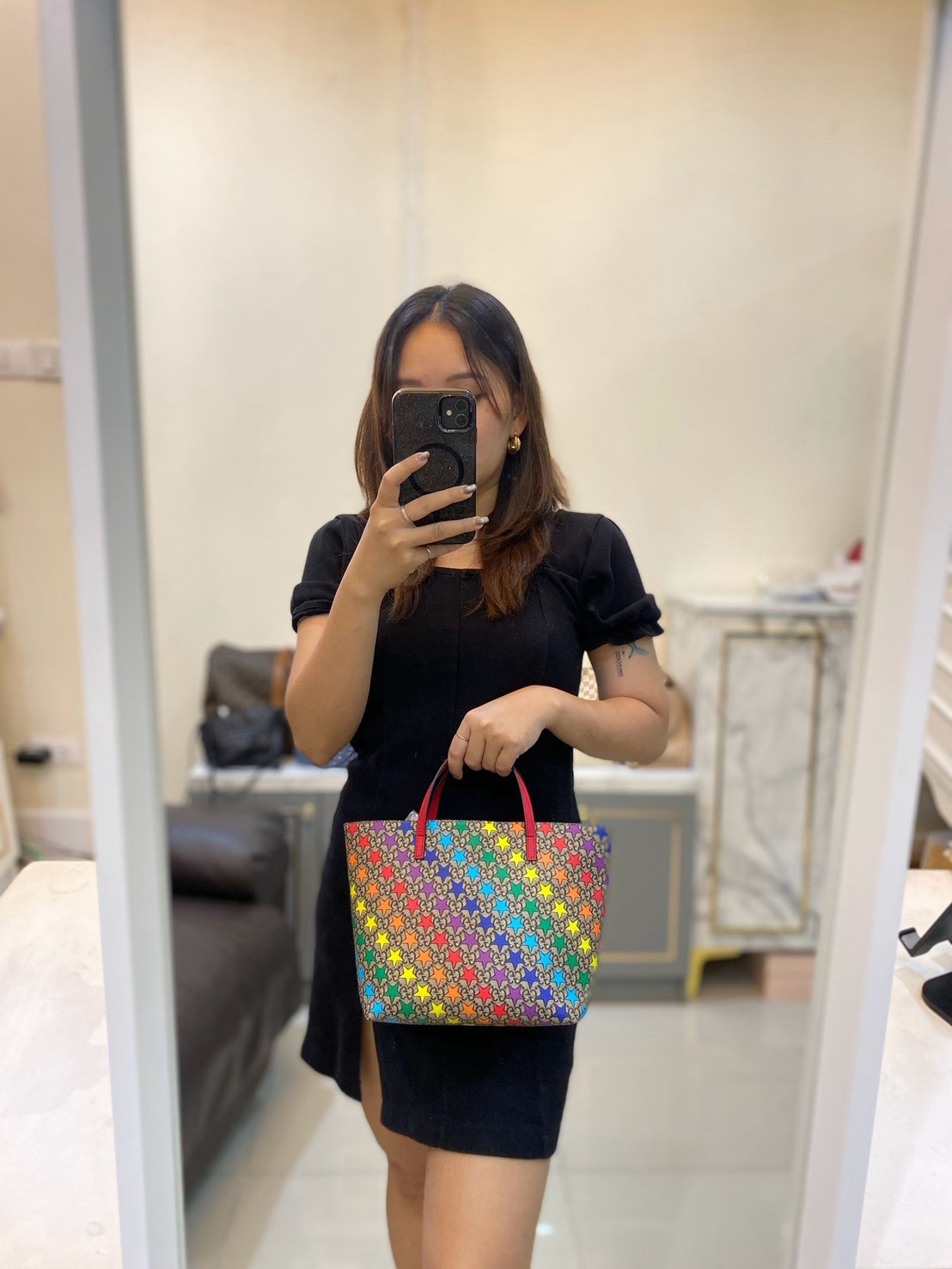 Gucci Tote Kids Rainbow Bag - Image 2