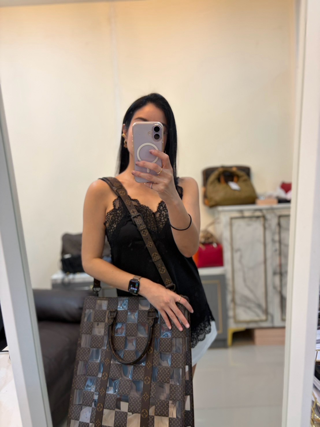 LouisVuitton PVC Monogram Chess Sac Plat Y2022 - Image 2