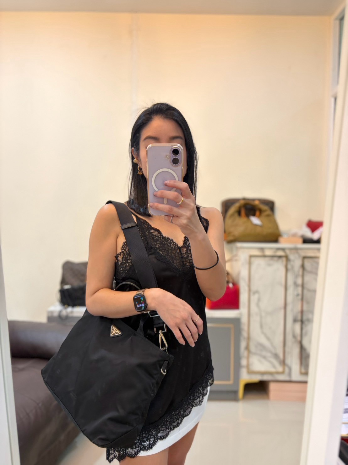 Prada Vela Nylon East West Tote bag - Image 2