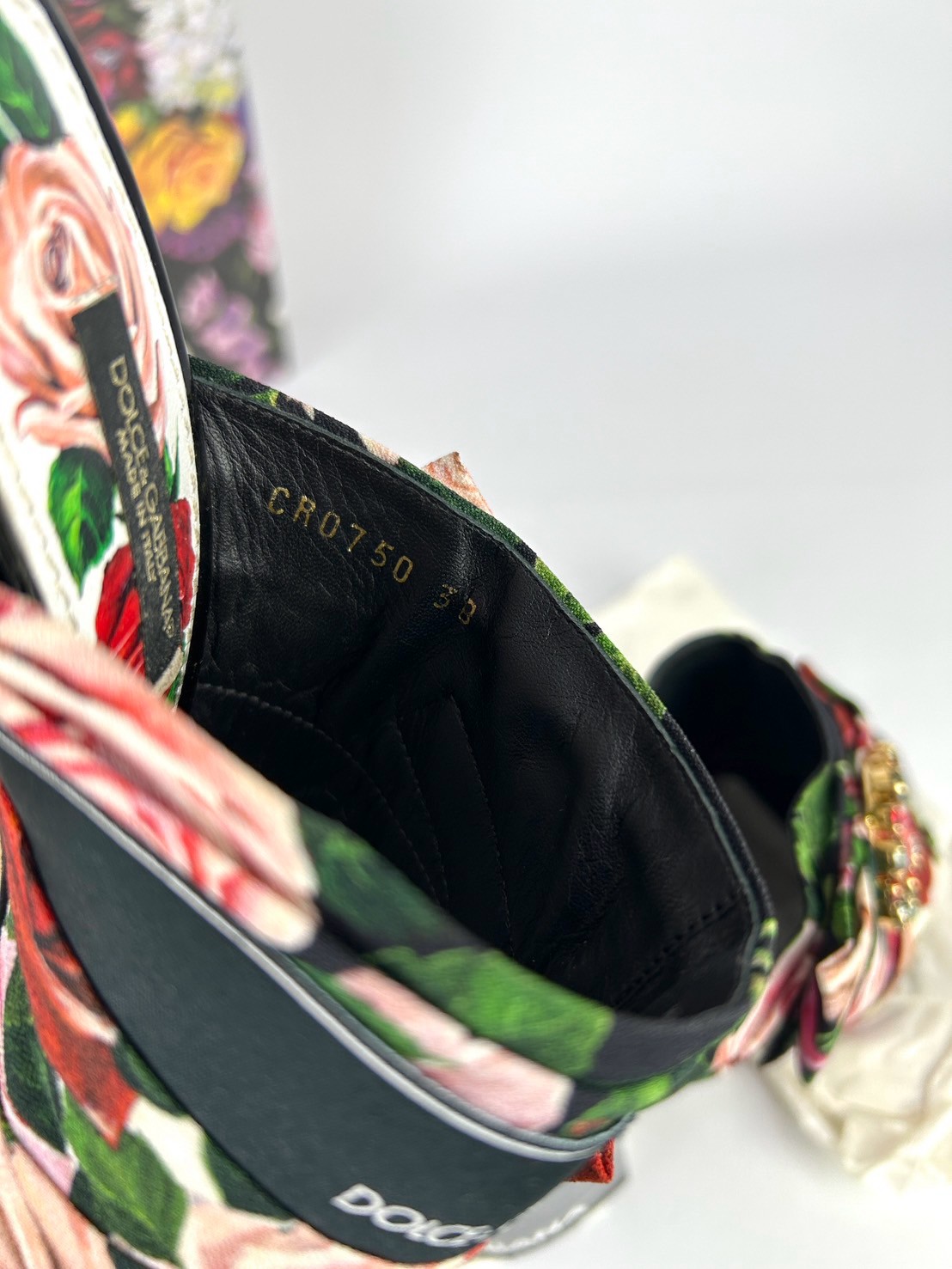 Dolce&Gabbana Crystal Embellished Block Heel Mules - Image 6