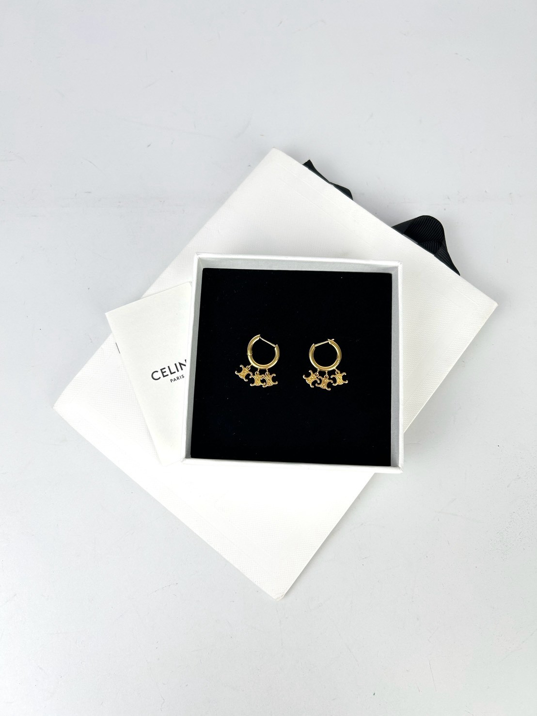 Celine Triomphe Hoop Earrings Y2022