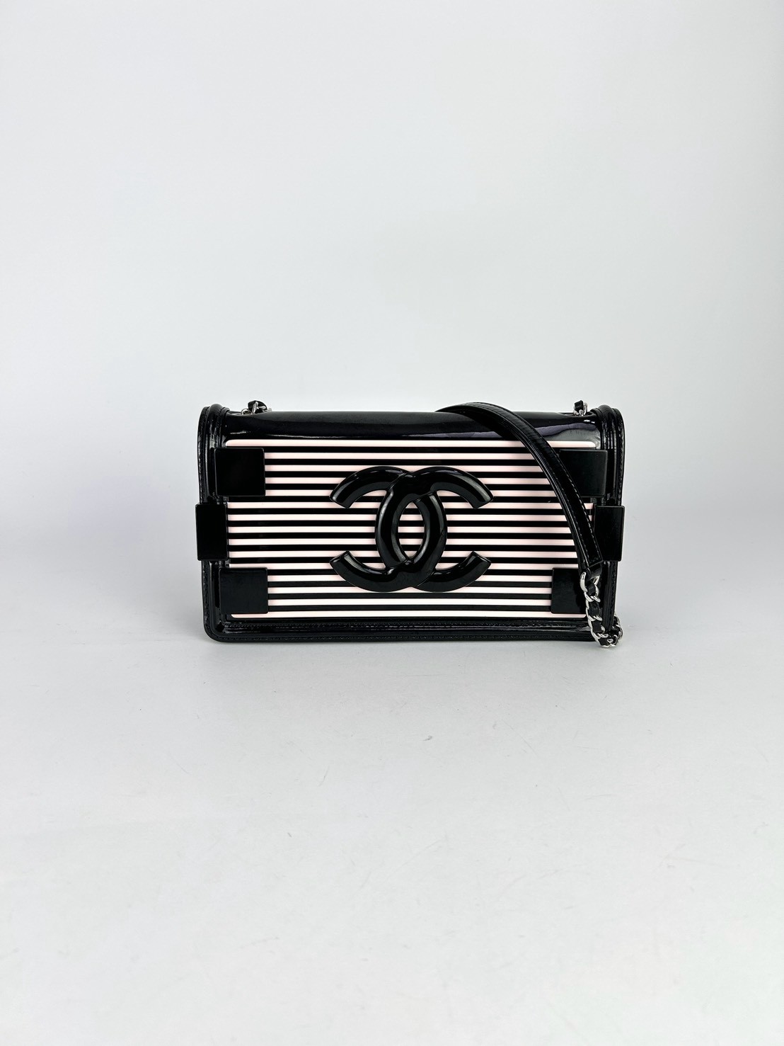 Chanel Limited Striped Boy Brick Flap bag Y2014