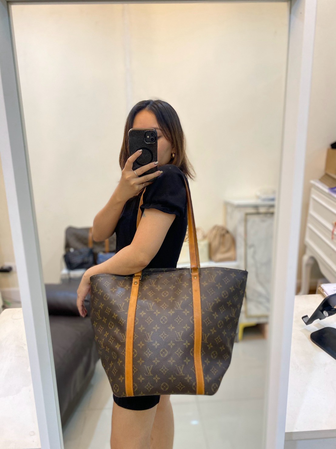LouisVuitton Sac Shopping Monogram tote bag Y1992 - Image 2