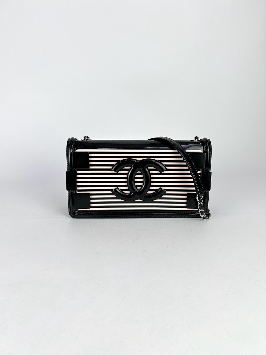 Chanel Limited Striped Boy Brick Flap bag Y2014 - Image 3